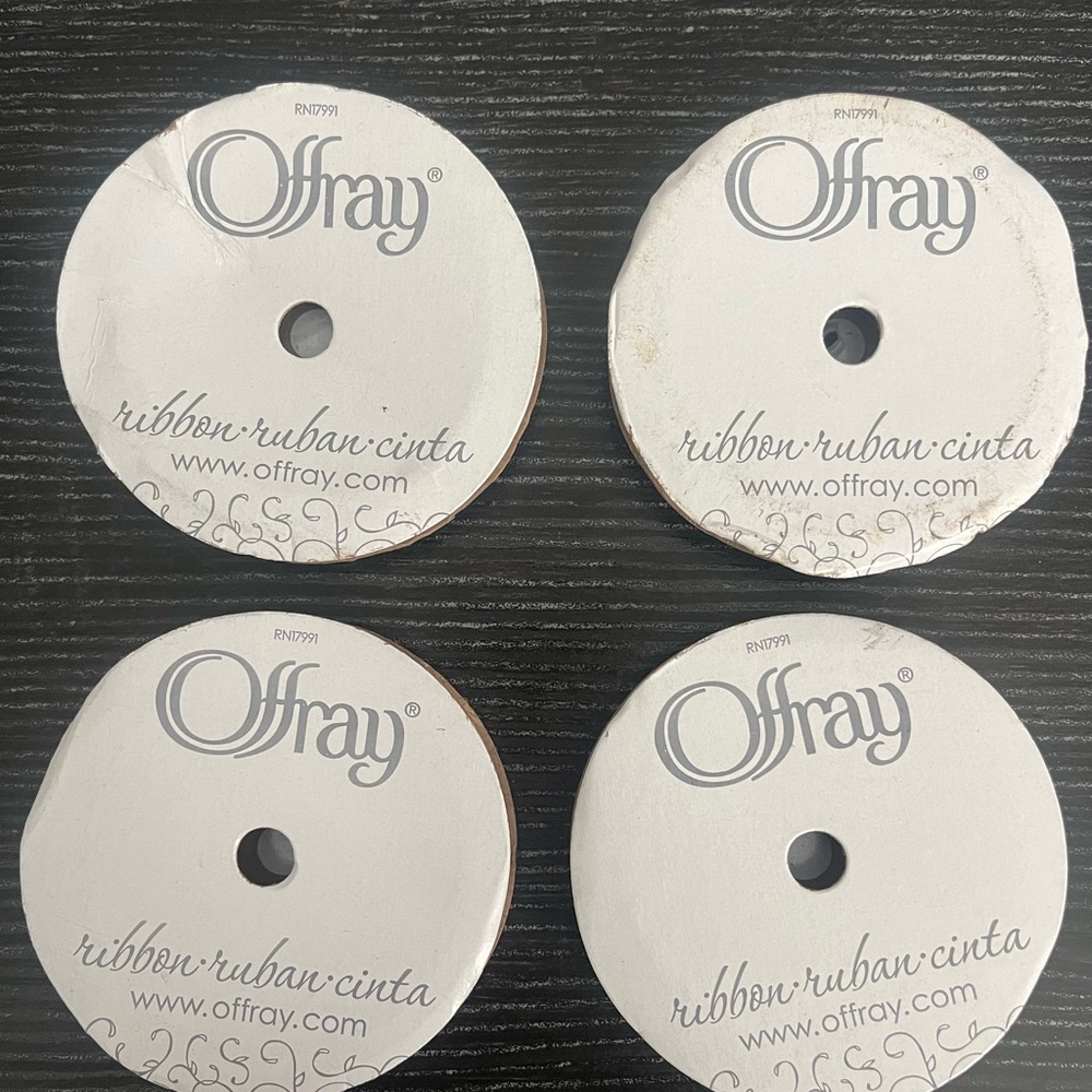 Offray Ribbon, Single Face Satin Ribbon, Antique , 3/8" x 18 feet, Polyester